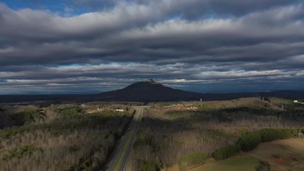 Wall Mural - Pilot Mountain on the horizon 