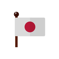 Sticker - flag nation culture traditional japan icon