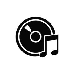Aufkleber - media, music isolated icon