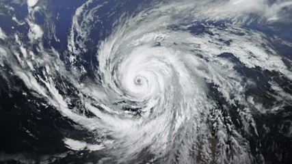 hurricane. 2 videos in 1 file. huge hurricane seen from space.