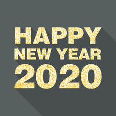 Wall Mural - 2020 glitter flat design minimal modern icon symbol