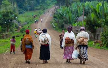 Wall Mural - dorze people, naciones, etiopia, africa