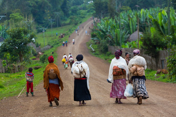 Wall Mural - dorze people, naciones, etiopia, africa