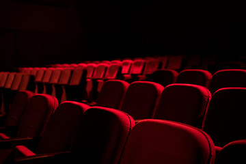 Cinema / theater red seats background