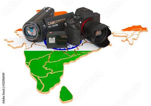Travel and photo, video shooting in India Canvas Print