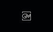 Alphabet letters monogram icon logo GM 