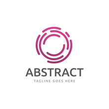 Circle Abstract Colorful Vector Logo Icon Template