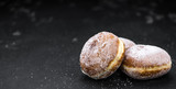 Fototapeta  - Portion of fresh Ground Almonds (selective focus; close-up shot)