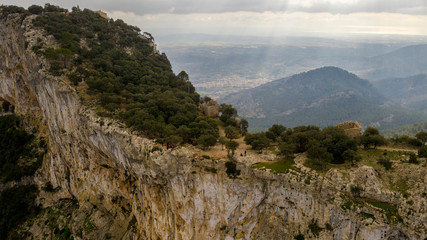 Canvas Print -  the castle of Alaro, Majorca, Spain