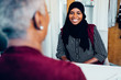 © Gerald Carter/Creative Flame - Woman interviewing for job