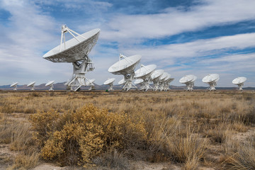very large array (vla) on the plains of the san agustin desert near magnalena, new mexico