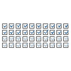 Poster - check mark icon set vector design symbol