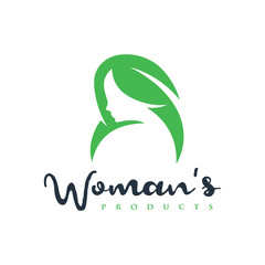 Wall Mural - natural female beauty logo