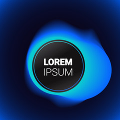 Poster - Dynamical gradient form abstract banner flowing liquid