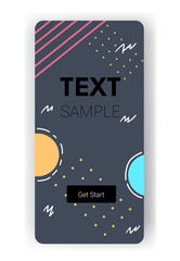 Poster - colored geometric forms abstract background banner minimal design cover template for decoration pres