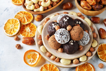 Wall Mural - Candies from dried fruits and nuts