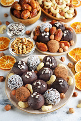 Wall Mural - Dietary candies from dried fruits and nuts