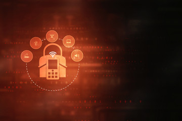 Poster - 2D rendering home protection lock