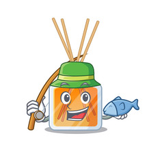 Sticker - A Picture of happy Fishing air freshener sticks design