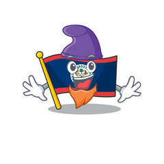 Sticker - Funny flag belize cartoon mascot performed as an Elf