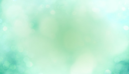 Wall Mural - abstract background with bokeh -spring nature background concept - beautiful green - blue blurred bo