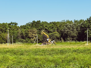 Pumping unit as the oil pump installed on a well