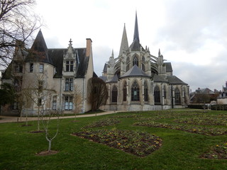 Sticker - Vendôme, Loir et Cher, Centre, France, en hiver