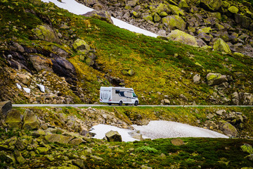 Sticker - Camper car in norwegian mountains