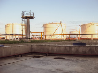 Wall Mural - Storage tanks for petroleum products