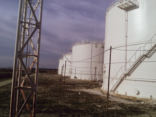 Wall Mural - Storage tanks for petroleum products