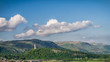 The National Wallace Monument with the Ochil Hills at the background. Stirling, Scotland, UK