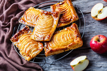 Sticker - Caramel Apple  puff pastry tarts, top view