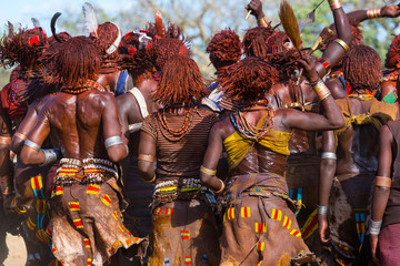 Wall Mural - hamer people, omo valley, naciones, ethiopia, africa