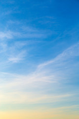 Wall Mural - White clouds in blue sky at morning.