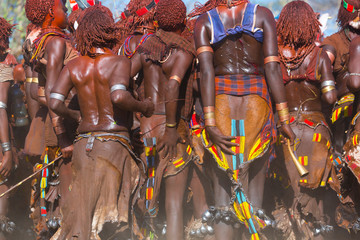 Wall Mural - hamer people, omo valley, naciones, ethiopia, africa