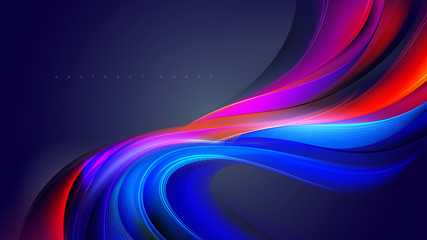 Poster - Abstract Distorted Shape Background