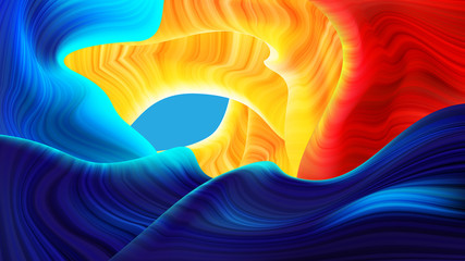 Poster - Abstract Antelope Plane in Vector