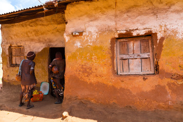 Wall Mural - hamer people, omo valley, naciones, ethiopia, africa