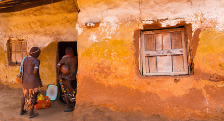 Wall Mural - hamer people, omo valley, naciones, ethiopia, africa