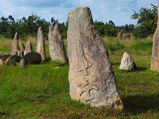 Wall Mural - tiya stele field, naciones, ethiopia, africa