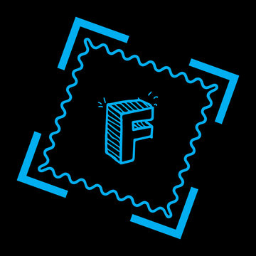 F Letter Logo concept. Creative Minimal Monochrome Monogram emblem design template. Graphic Alphabet Symbol for Corporate Business Identity. Creative Vector element
