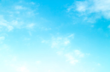Wall Mural - blue sky with beautiful natural white clouds