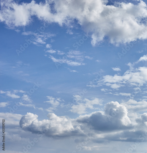 Blue Sky Background With White Clouds Heaven Texture Stock Photo Adobe Stock