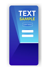 Poster - abstract background banner minimal design cover gradient template for decoration presentation poster smartphone screen online mobile app copy space vector illustration