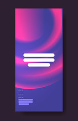 Poster - fluid colors background dynamical colorful gradient abstract banner flowing liquid vertical vector illustration