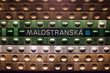 Malostranska Prague Czech Republic Subway Station