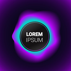 Poster - Dynamical colorful gradient form abstract banner flowing