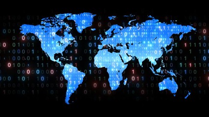 Wall Mural - global technology abstract background texture