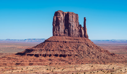 Wall Mural - West Mitten Butte in Monument Valley 