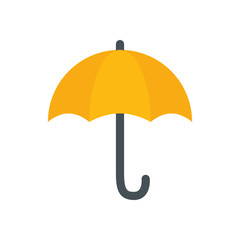 Poster - umbrella accessory open isolated icon